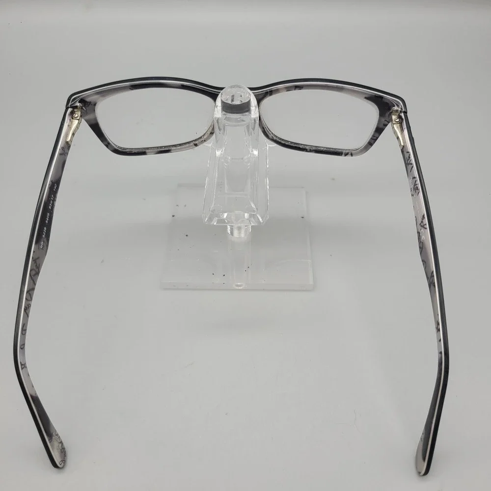 Ray-Ban RB 5228 5405 Black Logo Print Rectangular Eyeglass Frames 53-17-140